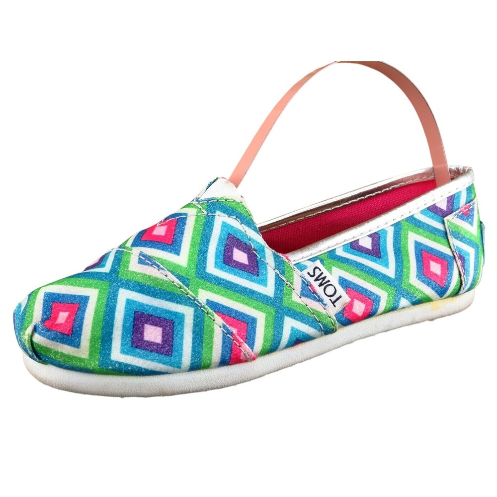 Toms Toddler Girls 12.5 Medium Multicolor‎ Flat Fabric
